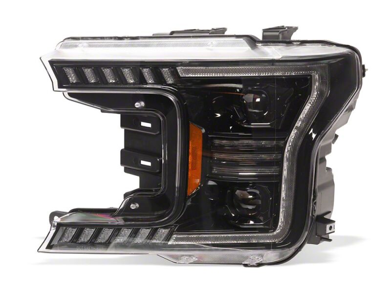 Raxiom for 2018-2020 Ford F-150 LED Halo Surround Headlights with White DRL- Black Housing- Clear Lens - Image 4