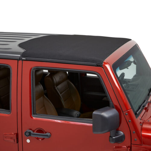 Bestop 07-18 Jeep Wrangler JK Sunrider For Hardtop (Premium Black Twill 2-Door Or 4-Door) - Image 4