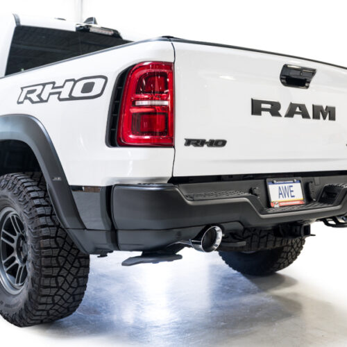 AWE Tuning Cat-Back Exhaust - Chrome Silver Tips for 2025+ RAM 1500 RHO 3.0 I6 TT 0FG Dual Rear Exit - Image 6