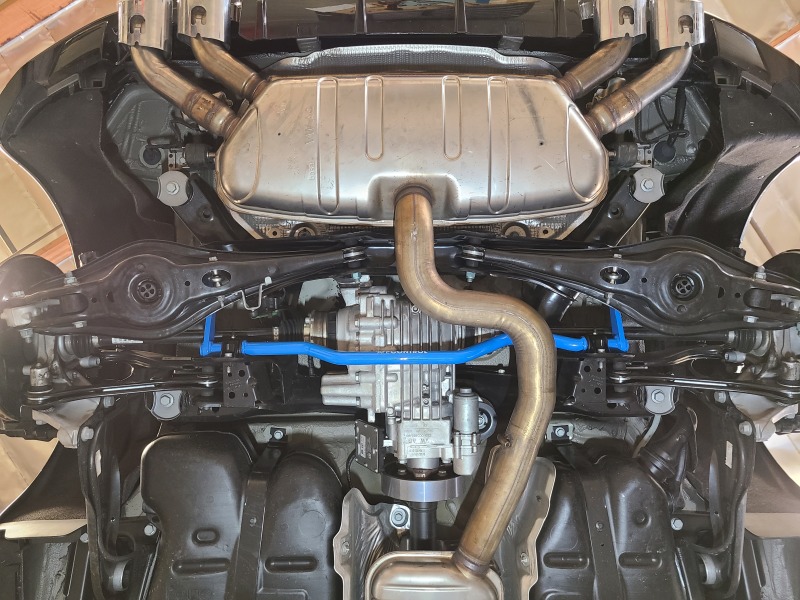 aFe Power 15-19 Volkswagen Golf R (MK7) L4-2.0L (t) CONTROL Series Rear Sway Bar - Blue - Image 6
