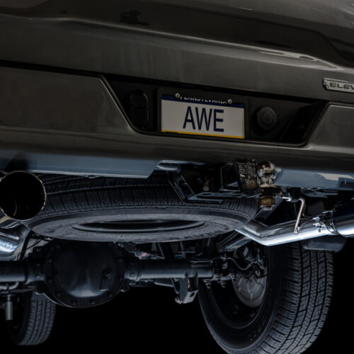 AWE Tuning 4th Gen GM 1500 5.3L 0FG Cat-Back Split Rear Exit (Flat Bumper) - Dual Diamond Tips - Image 9