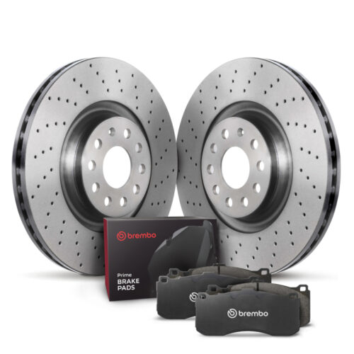 Brembo OE KTX4089 12-13 Volkswagen Golf R/10-21 GTI Rear Disc Brake Kit
