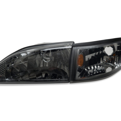 Raxiom for 1994-1998 Mustang Axial Series Cobra Style Headlights- Black Housing (Clear Lens) - Image 5