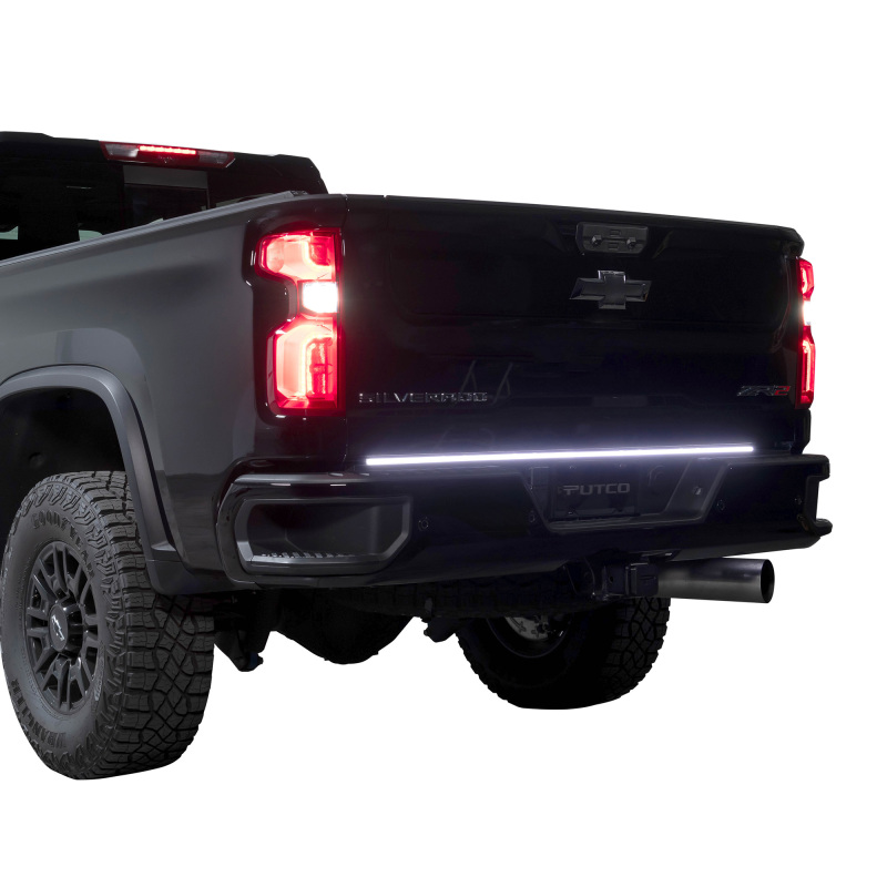 Putco 9203060-25 2024 Chevrolet Silverado HD/ GMC Sierra HD 60In Direct Fit Red Blade Kit Tailgate Bars - Image 2