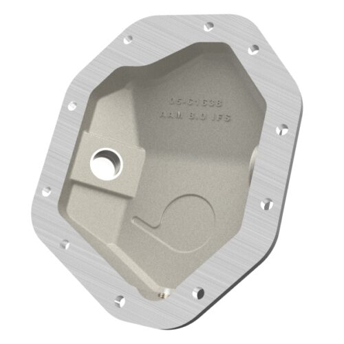 aFe Power 19-25 GM Trucks Front Diff Cover - Black w/ Machined Fins - Image 4