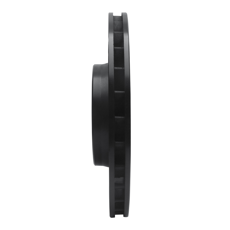 R1 Concepts for 01-06 BMW M3 Right Front Drilled & Slotted Black Brake Rotor - Image 3