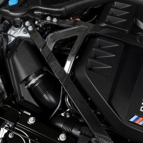 Dinan for 21-27 BMW M2/M3/M4 (G80/G82/G83/G87) Gloss Carbon Fiber Strut Tower Brace - Front - Image 10