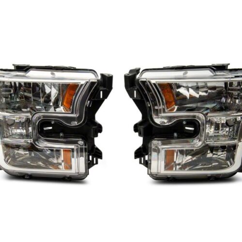 Alternative view of Raxiom for 2015-2017 Ford F-150 Axial OEM Style Rep Headlights- Chrome Housing (Clear Lens)