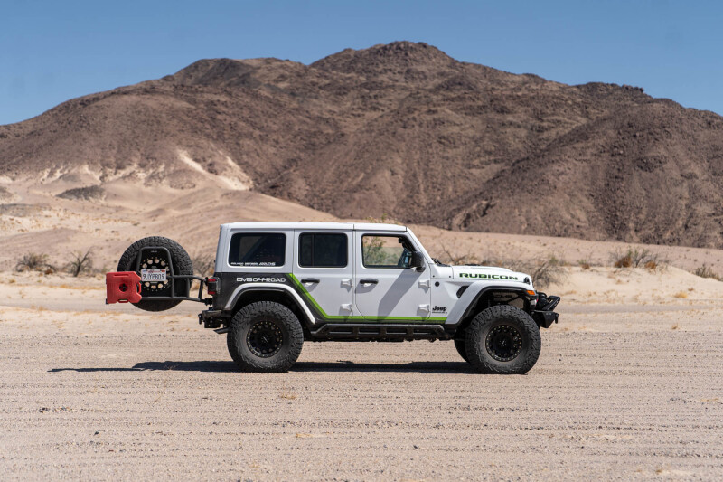 DV8 Offroad 18-25 Jeep Wrangler JL Body Mounted Tire Carrier - Image 7