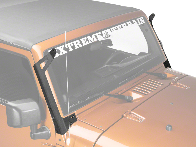 Raxiom for 2007-2018 Jeep Wrangler JK 50-In LED Light Bar Windshield Mount
