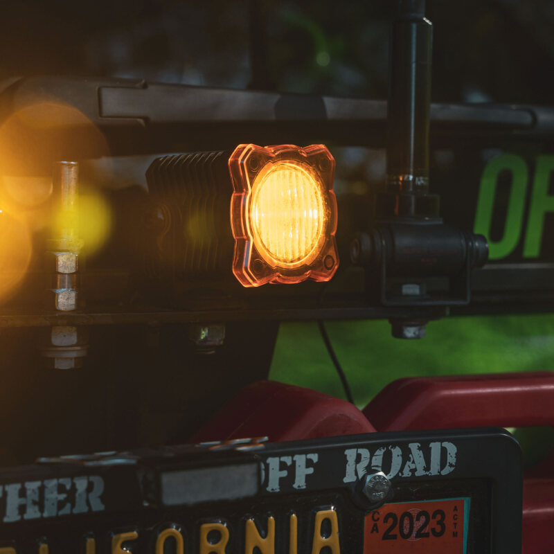 KC HiLiTES FLEX ERA 1 Single Light Shield ONLY (Amber) - Image 5