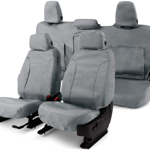 Covercraft 2024+ Toyota Corolla Cross Endura Waterproof SeatSaver Front Row Seat Covers - Grey - Image 7