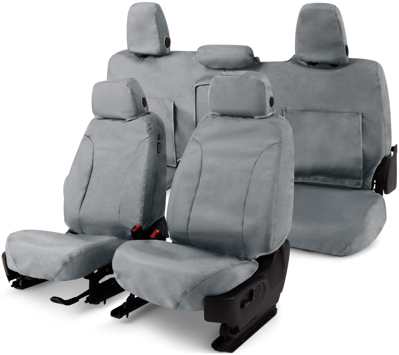 Covercraft 2024+ Toyota Corolla Cross Endura Waterproof SeatSaver Front Row Seat Covers - Grey - Image 7
