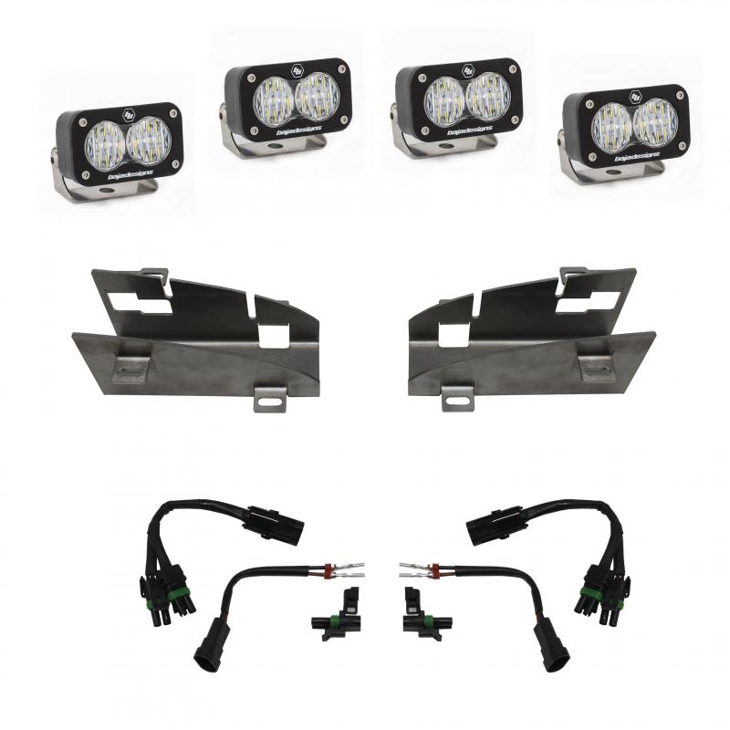 Baja Designs for 2019+ Dodge Ram Rebel 1500 S2 Dual Fog Pocket Kit