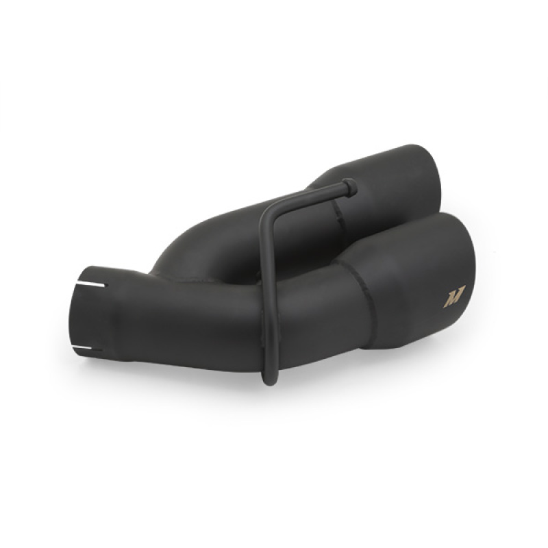 Mishimoto Axle-Back Exhaust w/ Black Tips for 2016+ Chevrolet Camaro SS Quad-Tip Pro - Image 7