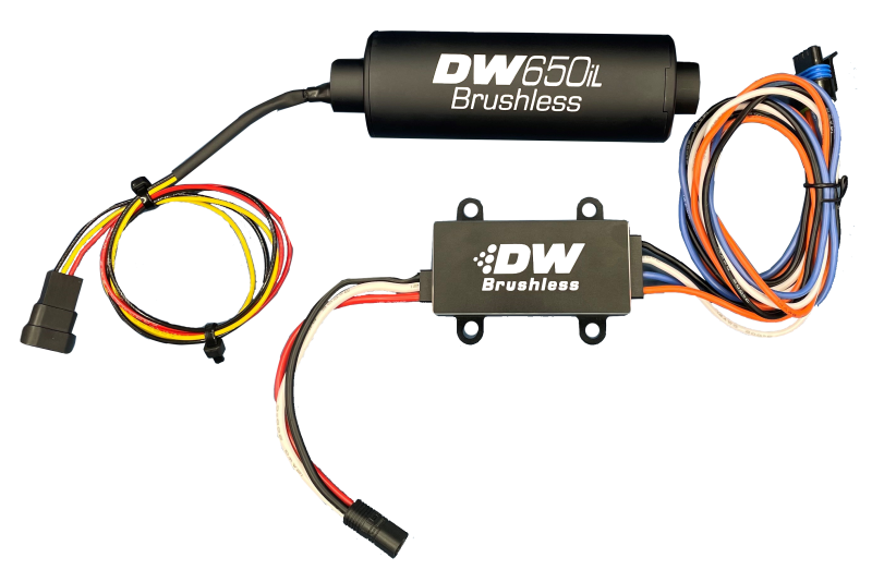 DeatschWerks DW650iL Series 650LPH In-Line External Fuel Pump w/ PWM Controller - Image 2