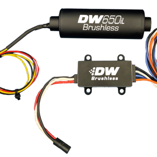 DeatschWerks DW650iL Series 650LPH In-Line External Fuel Pump w/ Single/Dual-Speed Controller