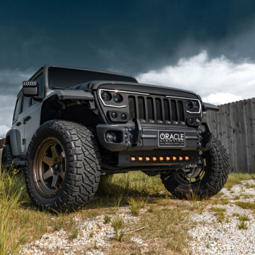 ORACLE Lighting 18-22 Jeep Wrangler JL Skid Plate w/ Integr LED Emitters - Amber - Image 7
