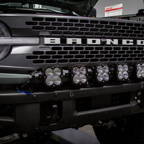 Baja Designs for 2021+ Ford Bronco 6 XL Linkable Light Bar Kit Plastic Bumper Mount w/Upfitter