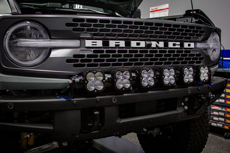 Baja Designs for 2021+ Ford Bronco 6 XL Linkable Light Bar Kit Plastic Bumper Mount w/Upfitter