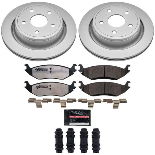 Power Stop 07-09 Chrysler Aspen Rear Z36 Coated Truck & Tow Brake Kit