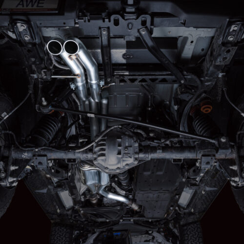 AWE Tuning Cat-Back SwitchPath Exhaust (No Tips) for 22-24 Ford Bronco Raptor 4WD Dual BashGuards - Image 10
