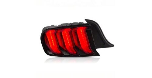 Raxiom 15-23 Ford Mustang Euro Style LED Tail Lights- Gloss Black Housing- Red Lens - Image 8