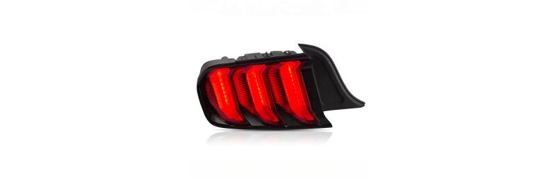 Raxiom 15-23 Ford Mustang Euro Style LED Tail Lights- Gloss Black Housing- Red Lens - Image 8