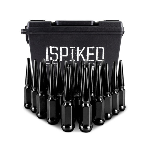 Mishimoto Steel Spiked Lug Nuts M14 x 1.5 24pc Set Black - Image 4