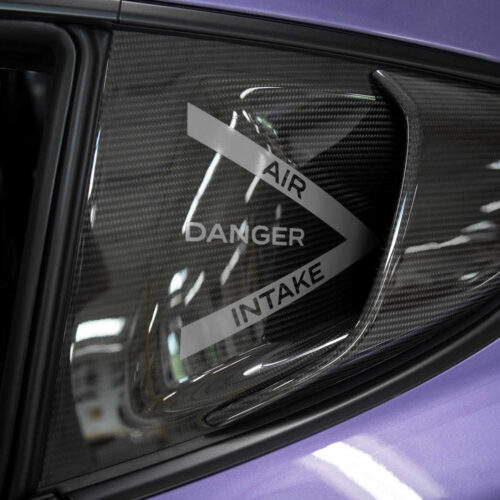 Fabspeed Porsche 718 GT4 RS Intake Decals - Red:#FF0000 - Image 5