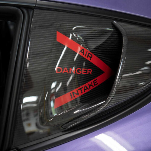 Fabspeed Porsche 718 GT4 RS Intake Decals - Red:#FF0000 - Image 3