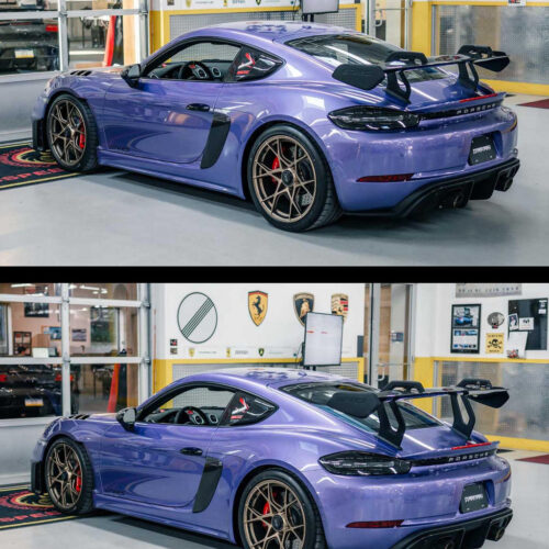 Fabspeed Porsche 718 GT4 RS CUP Car Style Wing Risers (2022+) - Image 11