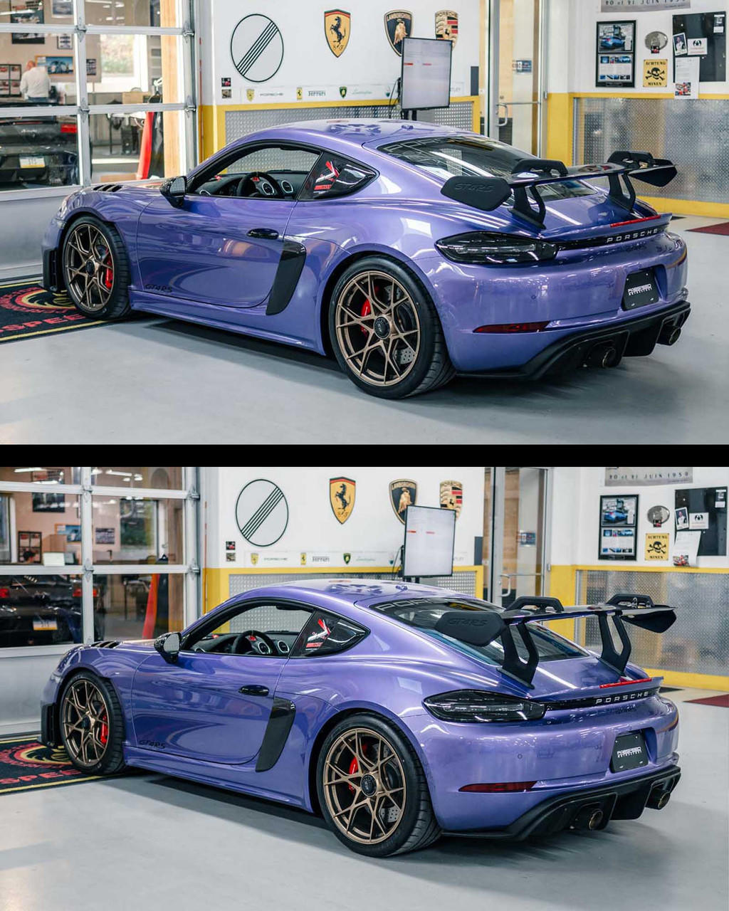 Fabspeed Porsche 718 GT4 RS CUP Car Style Wing Risers (2022+) - Image 11