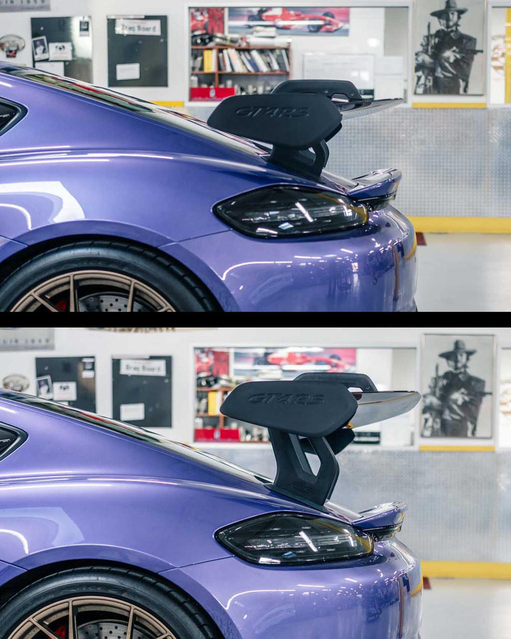 Fabspeed Porsche 718 GT4 RS CUP Car Style Wing Risers (2022+) - Image 13