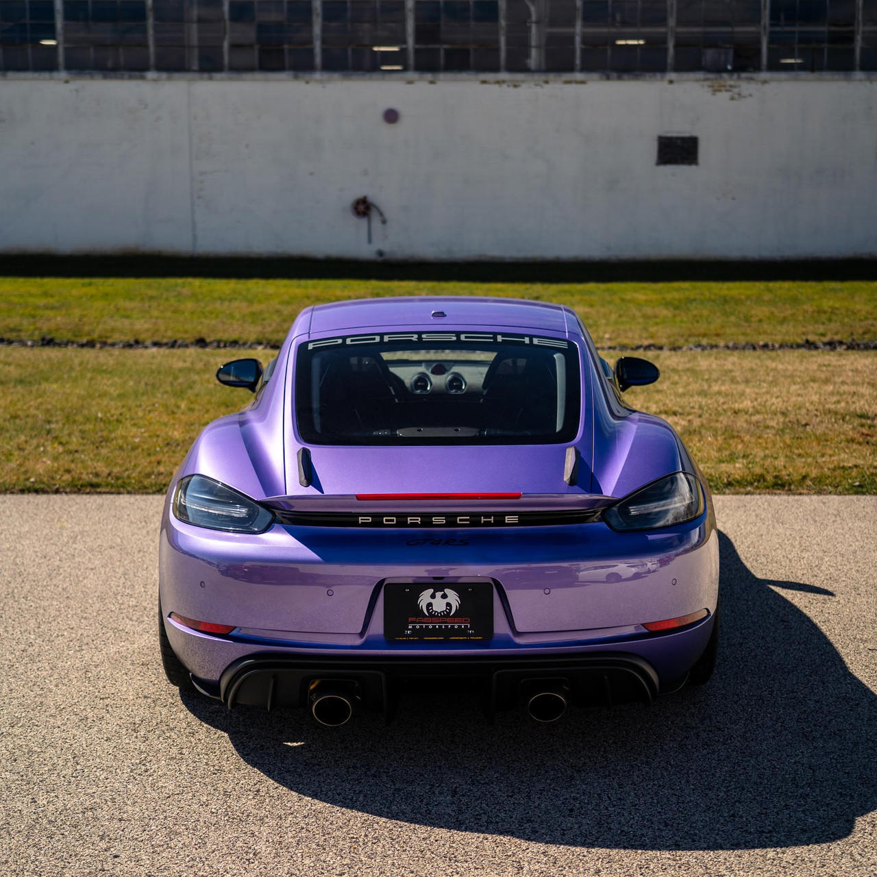 Fabspeed Porsche 718 GT4 RS Wing Delete Kit (2022+) - Finned - Image 7