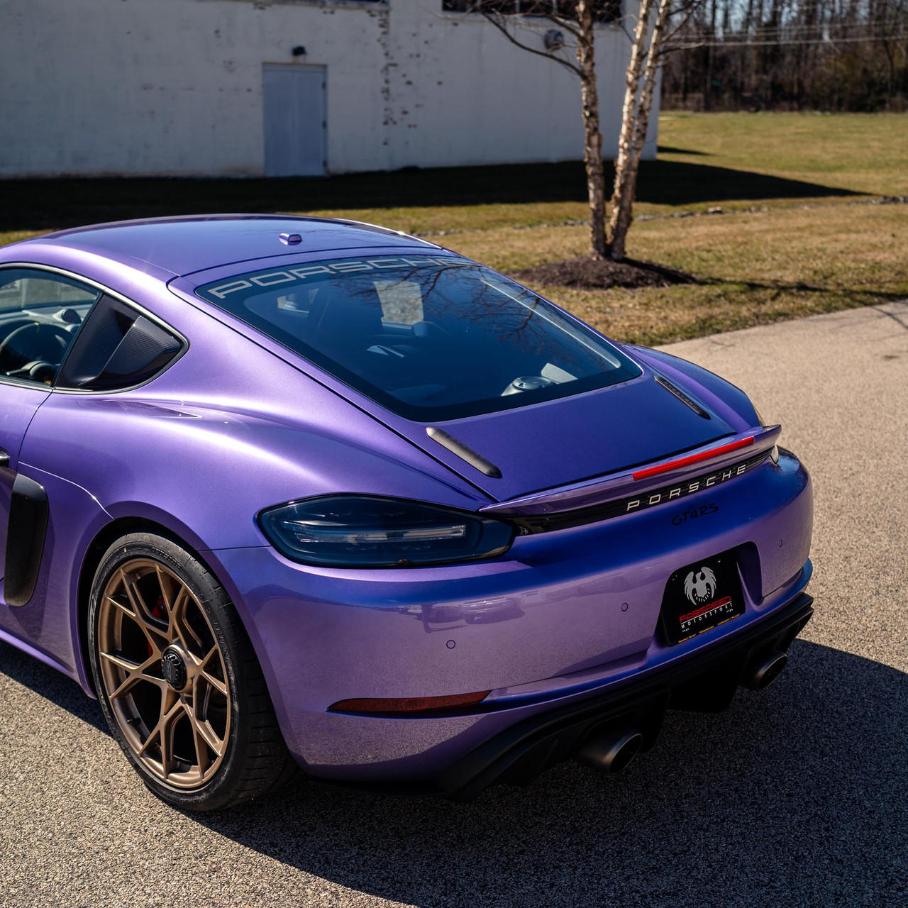 Fabspeed Porsche 718 GT4 RS Wing Delete Kit (2022+) - Finned - Image 6