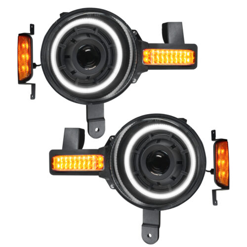 Oracle 2021+ Ford Bronco Oculus Bi-LED Projector Headlights - Amber/White Switchback - Image 3