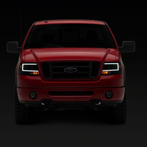 Raxiom for 2004-2008 Ford F-150 Axial Series Projector Headlights- Black Housing- Clear Lens - Image 5