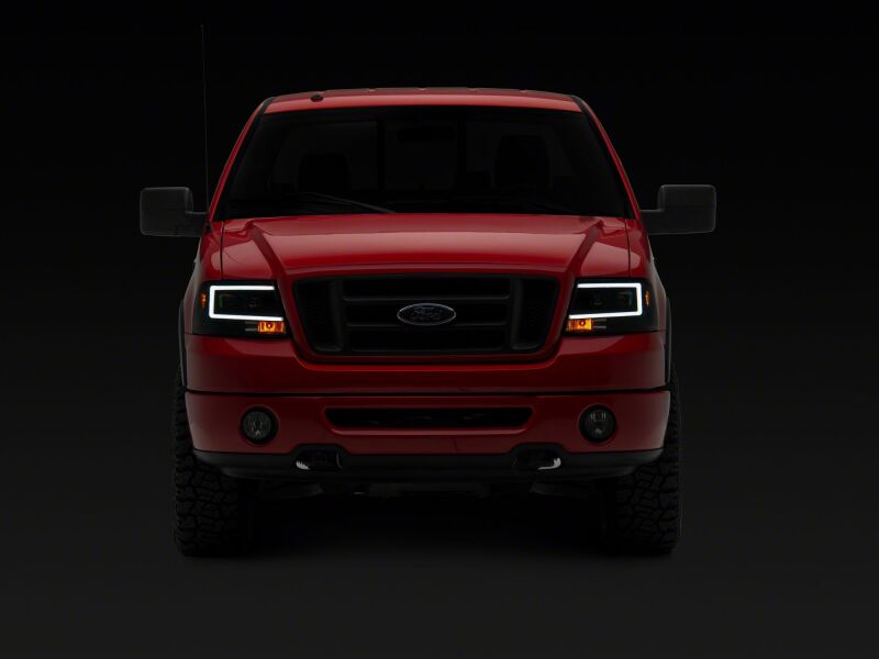 Raxiom for 2004-2008 Ford F-150 Axial Series Projector Headlights- Black Housing- Clear Lens - Image 5