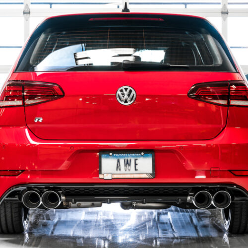 AWE Tuning SwitchPath Exhaust w/Chrome Silver Tips 102mm for Mk7 Golf R - Image 4