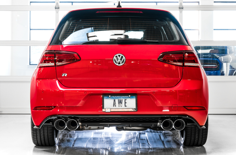 AWE Tuning SwitchPath Exhaust w/Chrome Silver Tips 102mm for Mk7 Golf R - Image 4