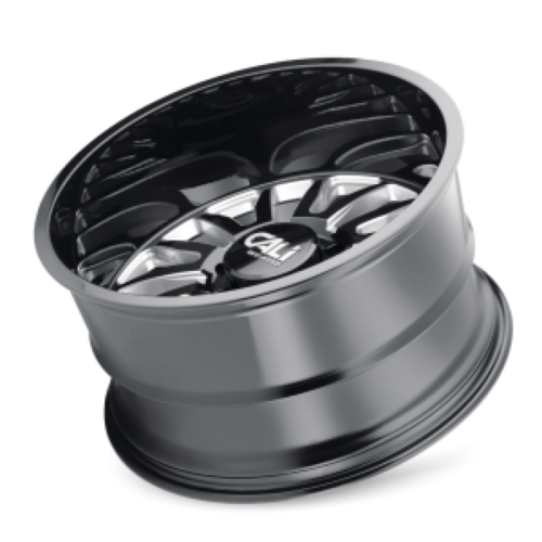 Cali Off-Road 9110 Summit 22x12 / 6x139.7 BP / -51mm Offset / 106mm Hub Gloss Black Milled Wheel - Image 6