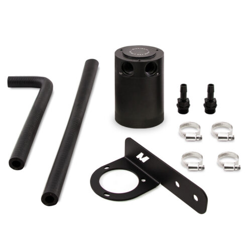 Mishimoto Baffled Oil Catch Can Kit - Black (PCV Side) for 2016+ Honda Civic 1.5L Turbo