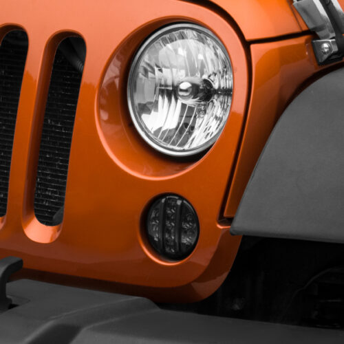 Raxiom for 2007-2018 Jeep Wrangler JK Axial Series LED Front Turn Signals (Smoked)