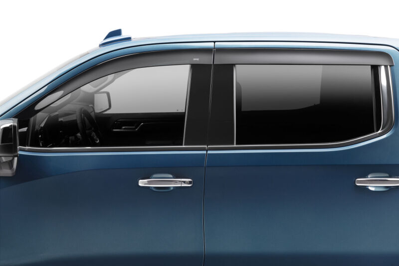 Husky Liners 19-24 Chevrolet Silverado/GMC Sierra 1500 CC Ventvisor Low Profile (4pc) - Smoke - Image 3