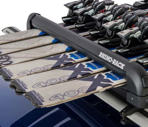 Rhino-Rack 576 Universal Ski/Snowboard Carrier - Fits 6 Pairs of Skis or 4 Snowboards - Black - Image 3