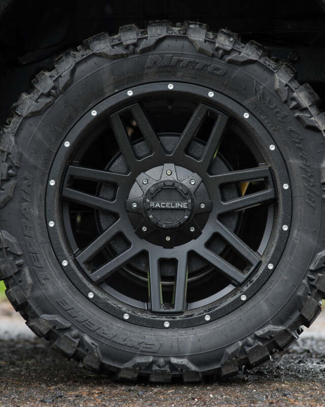 Raceline 931B Injector 16x8in / 8x165.1 BP / 0mm Offset / 125.2mm Bore - Satin Black Wheel - Image 5