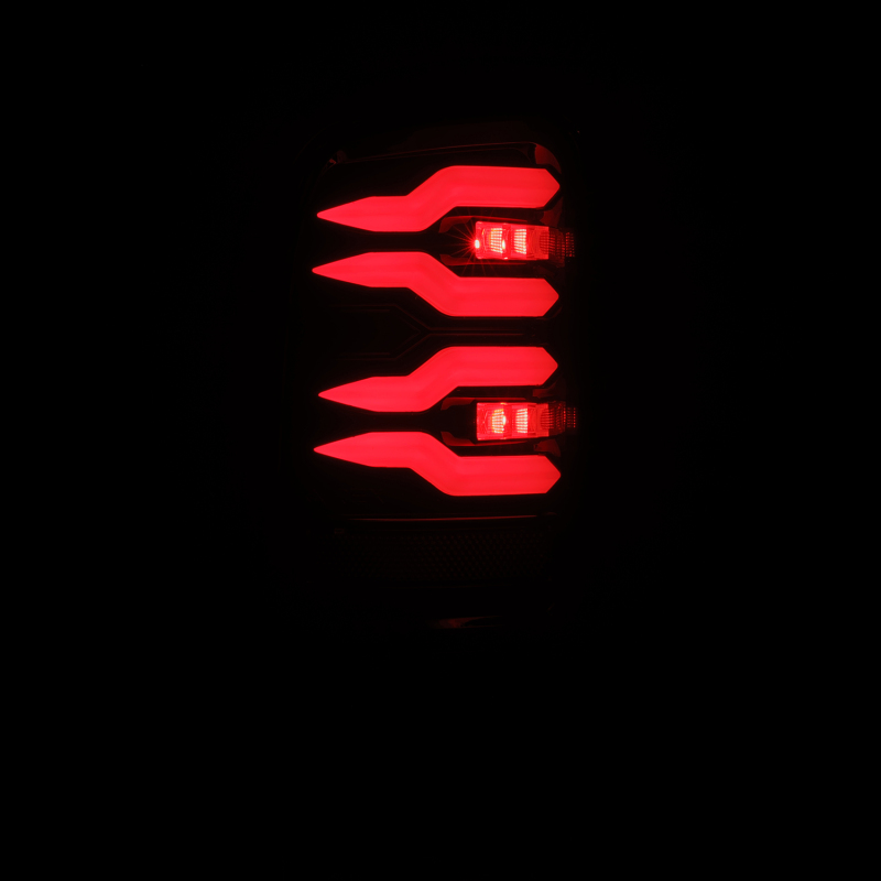 AlphaRex 94-01 Dodge Ram 1500/2500/3500 LUXX-Series LED Tail Lights - Black/Red