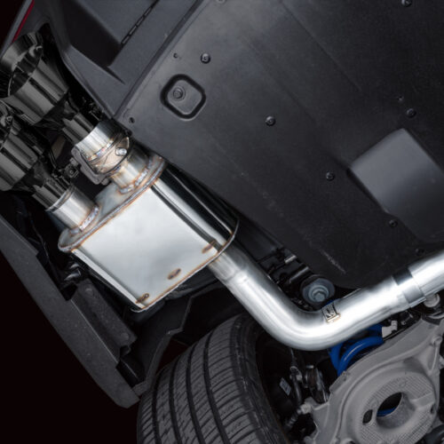 AWE Tuning SwitchPath Cat-Back Exhaust w/ Quad Diamond Black Tips for AWE 2024 Ford Mustang Dark Horse S650 RWD - Image 4