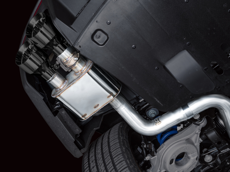 AWE Tuning SwitchPath Cat-Back Exhaust w/ Quad Diamond Black Tips for AWE 2024 Ford Mustang Dark Horse S650 RWD - Image 4